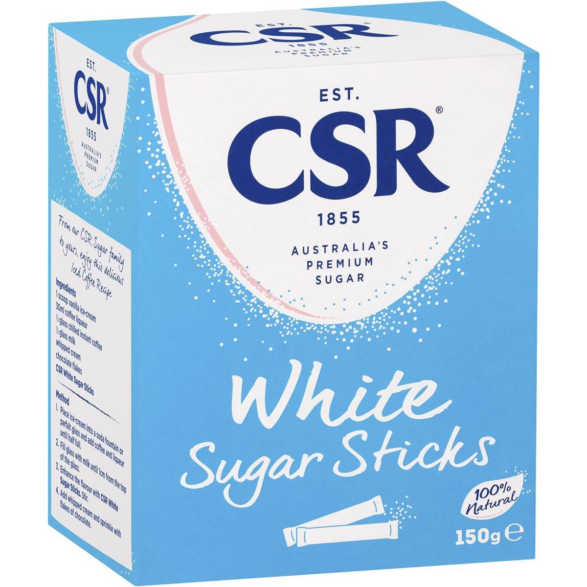 CSR  White Sugar Sticks 50pk 150g