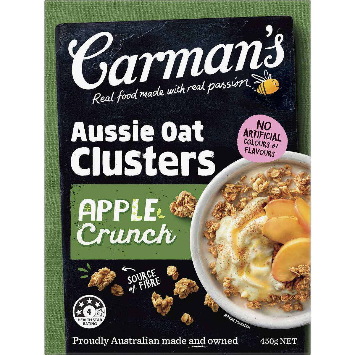 Carman's Aussie Oat Clusters Apple Crunch 450g