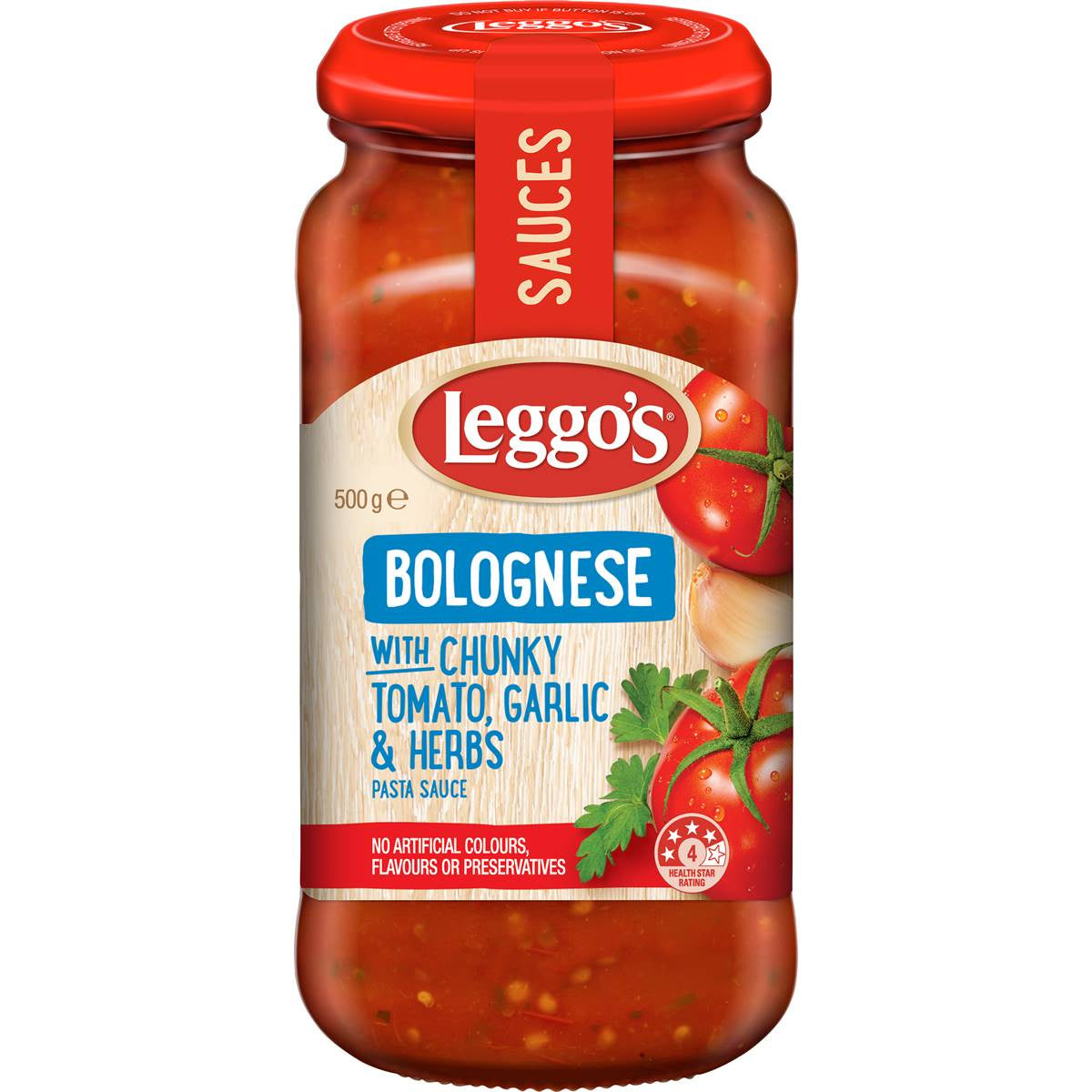 Leggos Bolognese Chunky Tomato Garlic & Herbs 500g