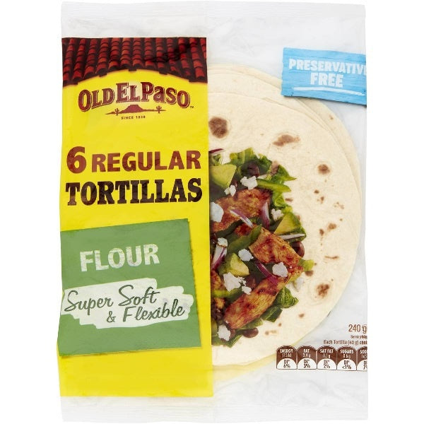 Old El Paso Regular Tortillas 6pk