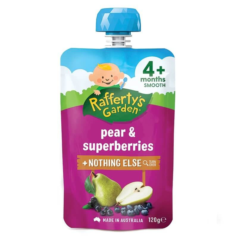 Rafferty's Garden Pear & Superberries 4M 120g