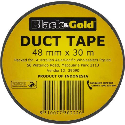 Black & Gold Houseware Duct Tape 30m