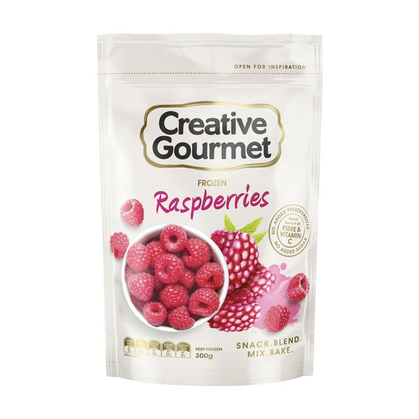 Creative Gourmet Frozen Raspberries 300g