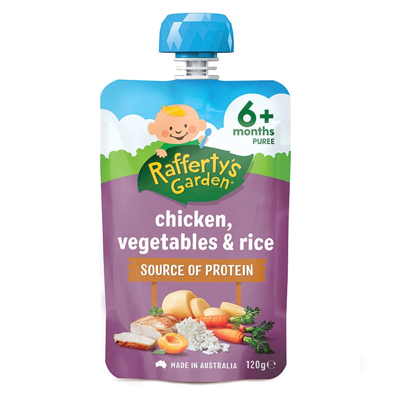 Rafferty's Garden Chicken Vegetables & Rice 6M 120g