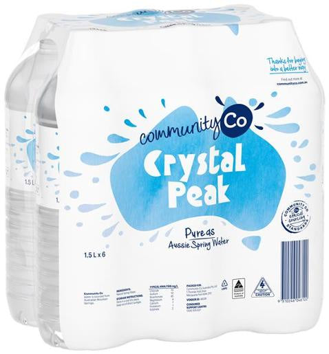 #Community Co Spring Water Bottles 1.5L 6pk