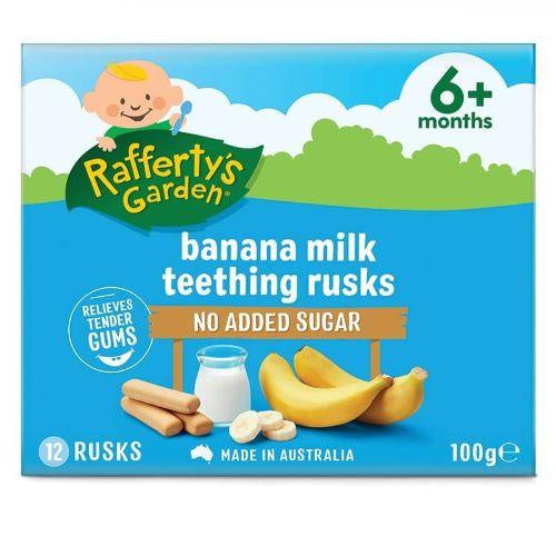 Rafferty's Garden Banana Milk Rusks 12pk 100g