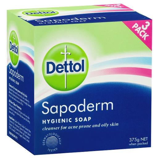 Dettol Sapoderm Hygienic Soap 3pk