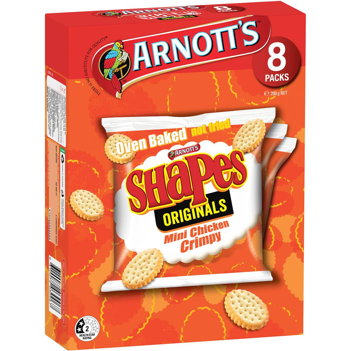 Arnott's Shapes Mini Chicken Crimpy 8pk