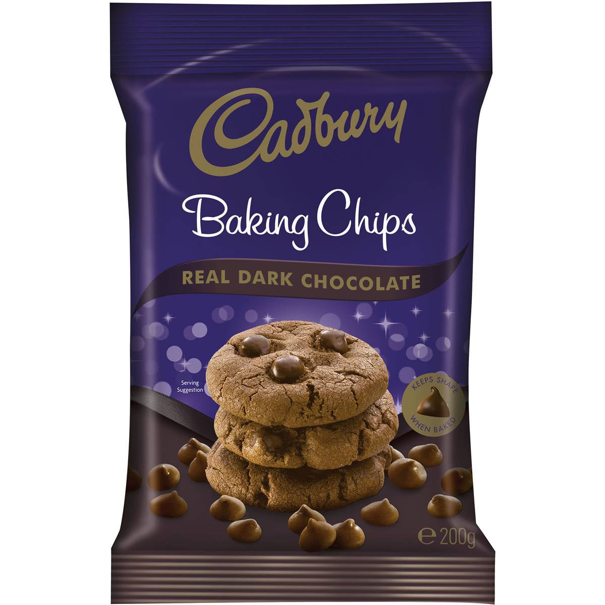 Cadbury Baking Chips Dark 200g