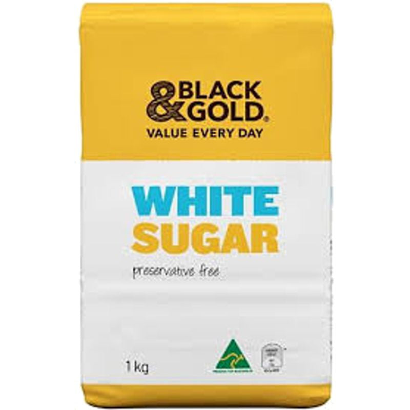 Black & Gold White Sugar 1kg