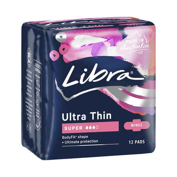 Libra Ultra Thins Super Wing Pads 12pk