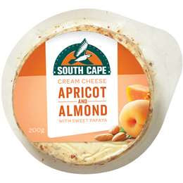 South Cape Cream Cheese Apricot & Almond 200g