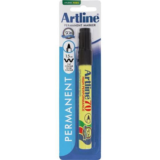 Artline 70 Bullet Point Marker Black 1.5mm ea