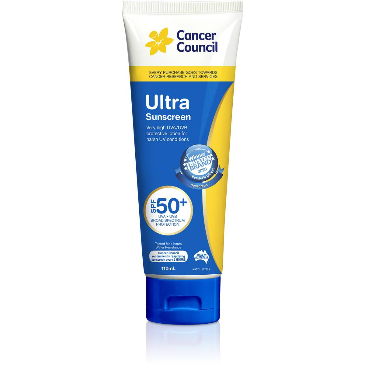 Cancer Council Sunscreen Ultra SPF50+ 110mL