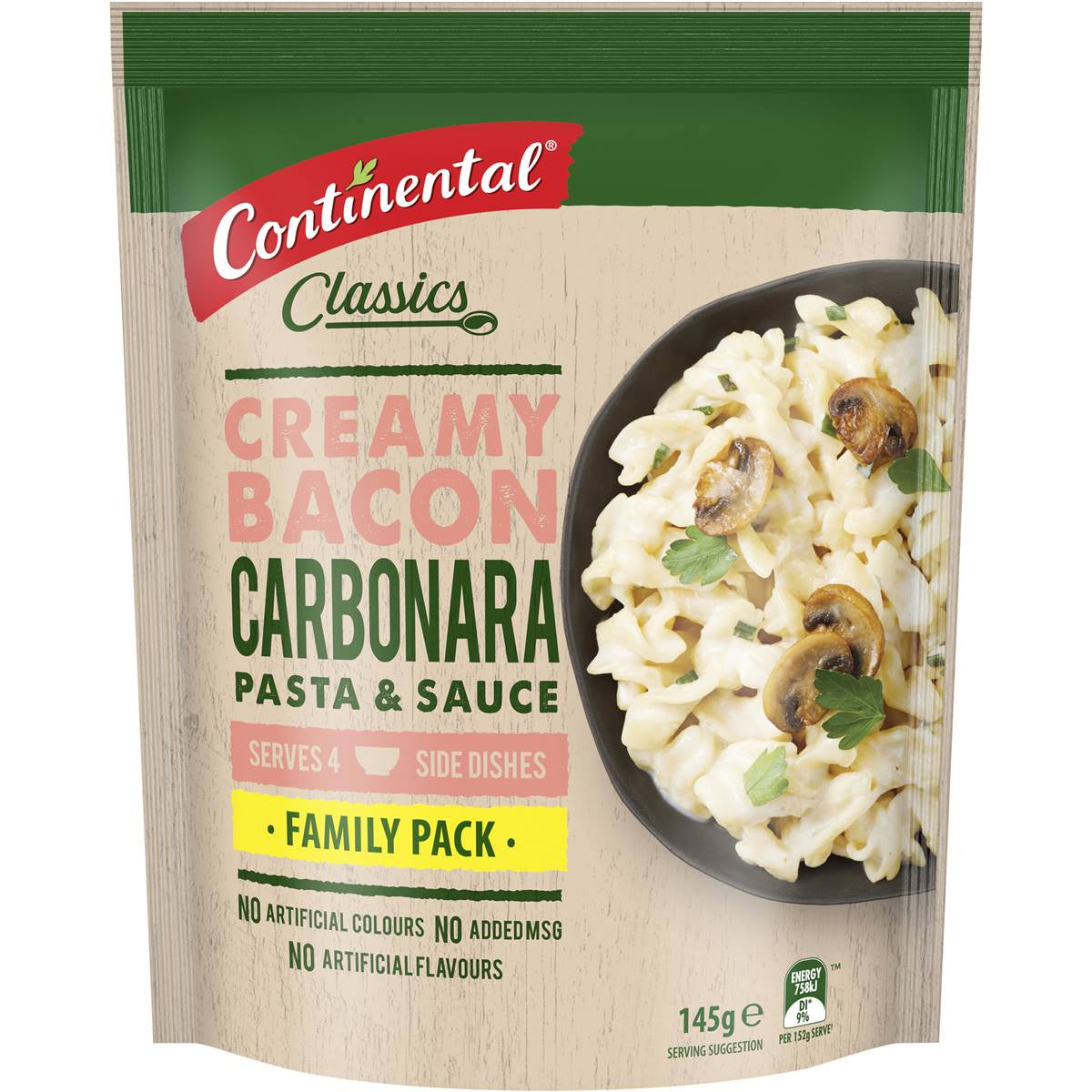 Continental Creamy Bacon Carbonara 145g