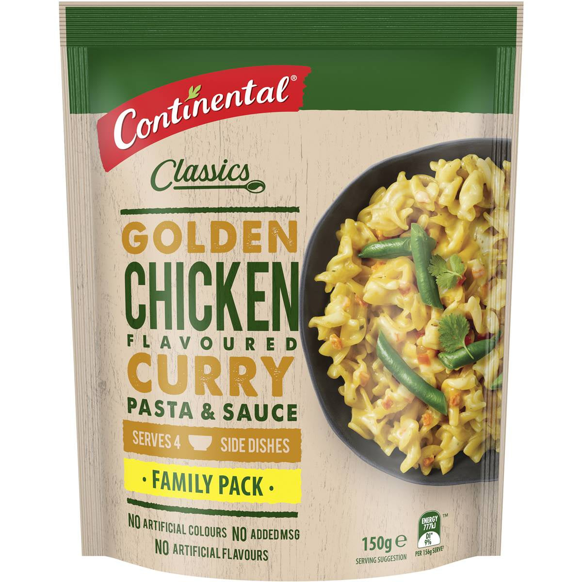 Continental Chicken Curry Pasta 150g