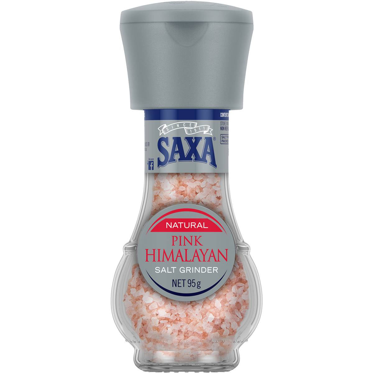 Saxa Natural Pink Himalayan Sea Salt Grinder 95g