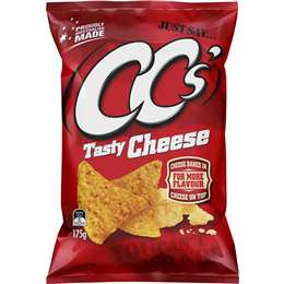 CC's Corn Chips Tasty Cheese 175g