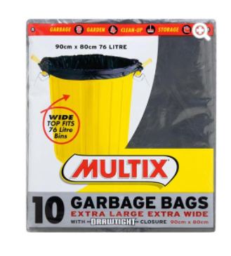 Multix Extra Large Bin Liner 75L 10pk