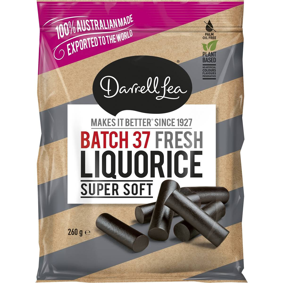 Darrell Lea Batch 37 Liquorice 260g