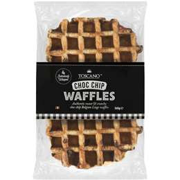 Toscano Traditional Waffles Belgian Choc Chip 360g