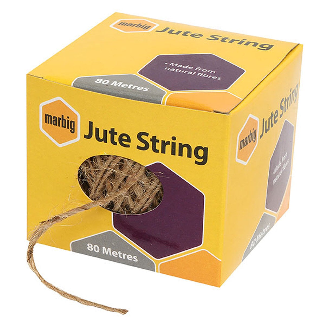 Marbig String Brown Jute 80m