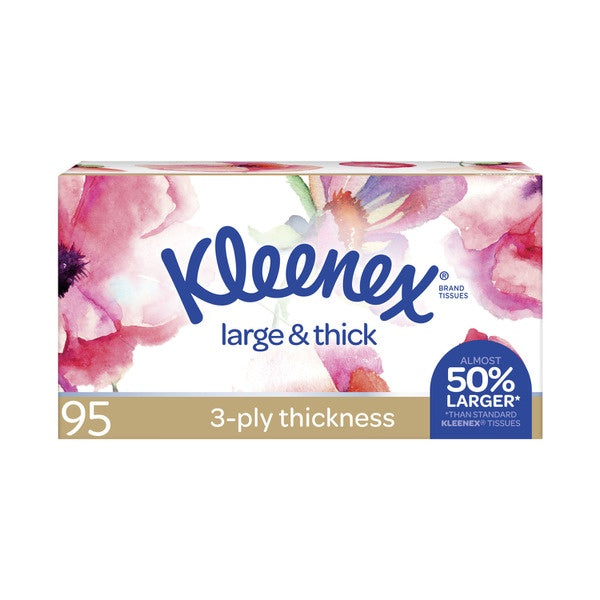 Kleenex Tissues Large & Thick 3ply  95pk