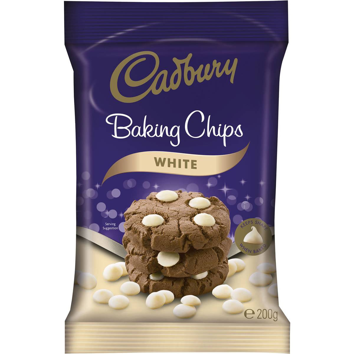 Cadbury Baking Chips White 200g