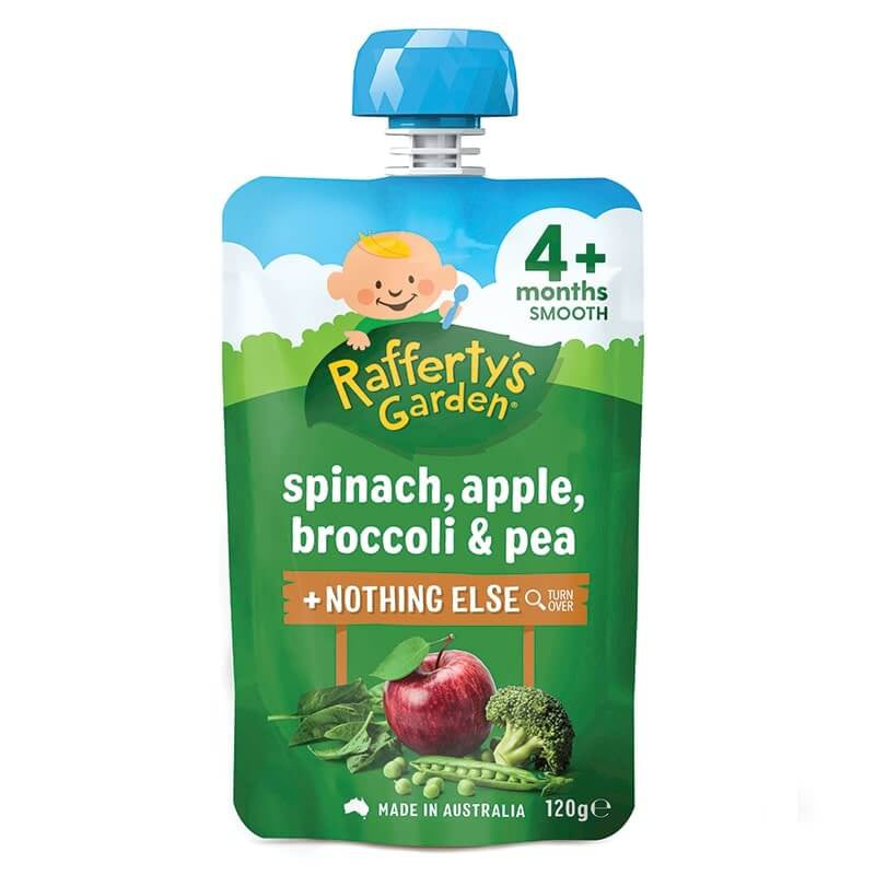 Rafferty's Garden Spinach Apple Broccoli & Pea 120g