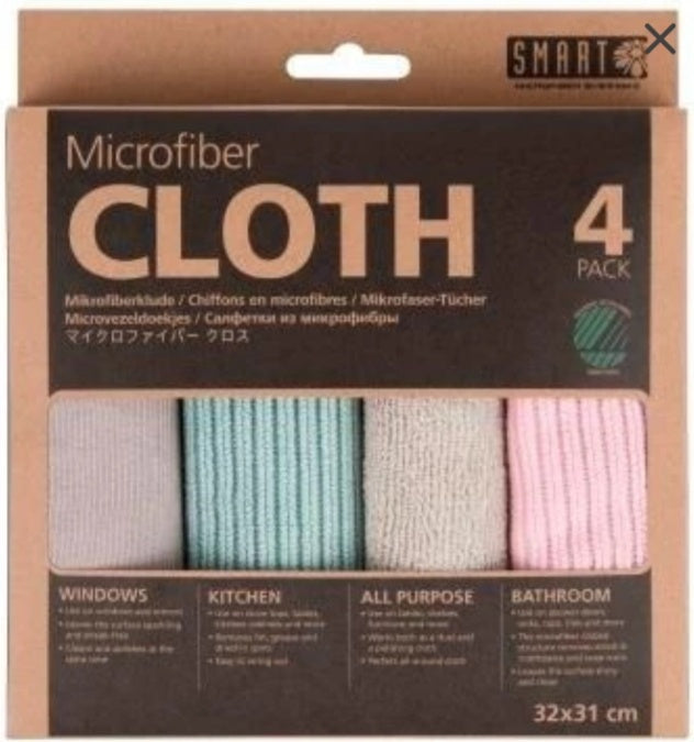 Smart Microfiber Cloth 4pk