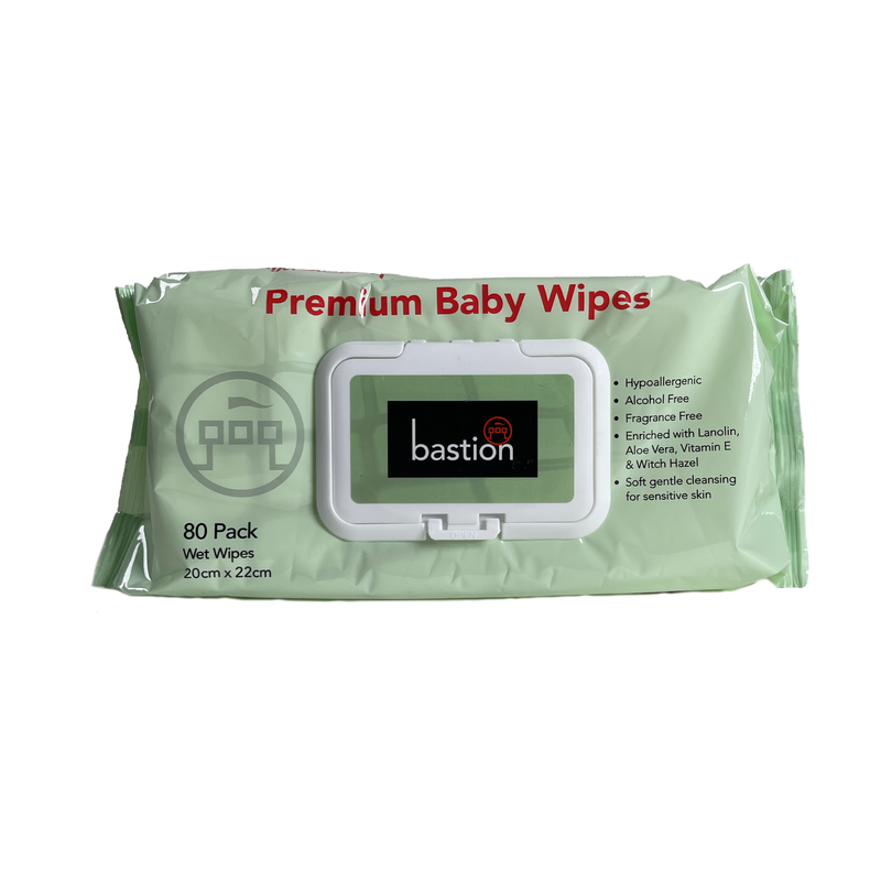 Bastion Premium Baby Wipes 80pk