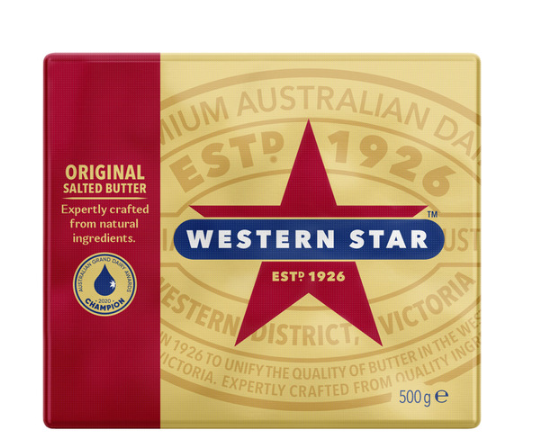 Western Star Original Butter Block 500g