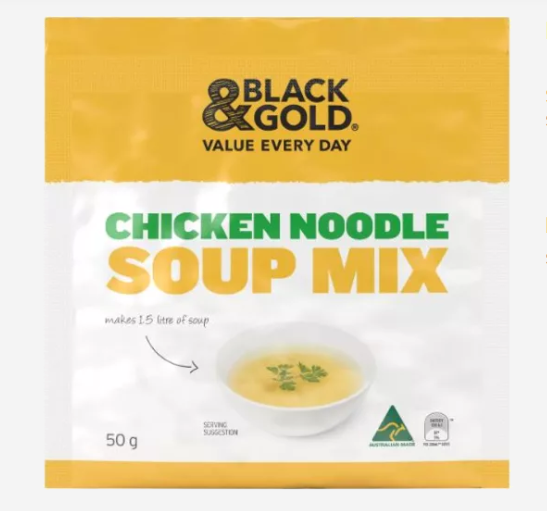 Black & Gold Chicken Noodle Soup Mix 50g