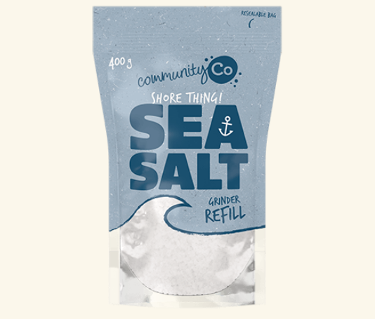 Community Co Sea Salt Grinder Refill 400g