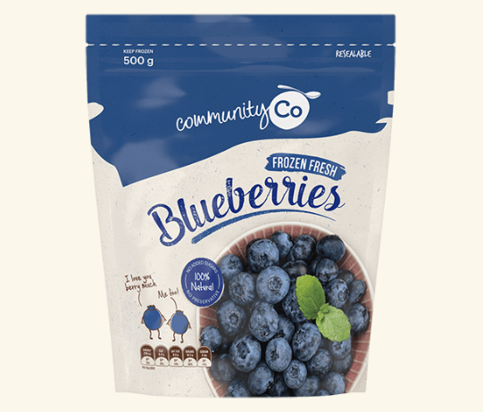 Community Co Frozen Blueberries 500g