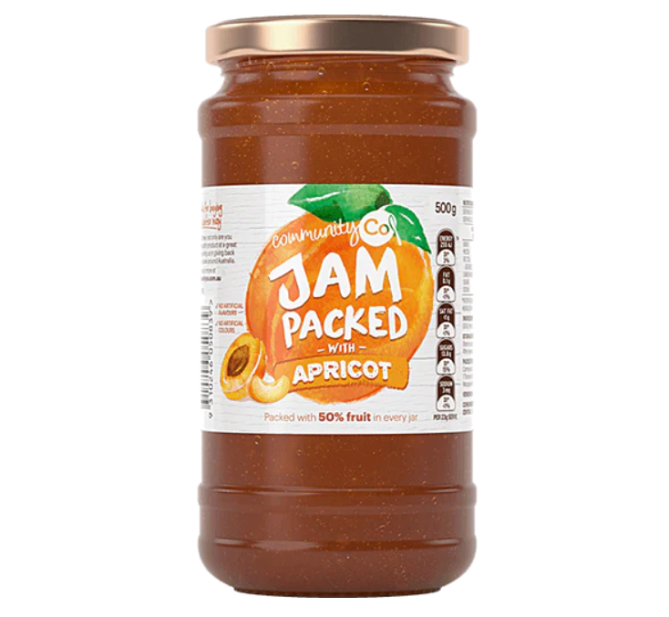 Community Co Apricot Jam 500g