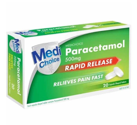 Medix Paracetamol  500mg Rapid Capsules 20pk