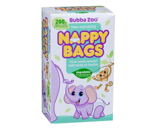 Bubba Zoo Nappy Bags 200pk