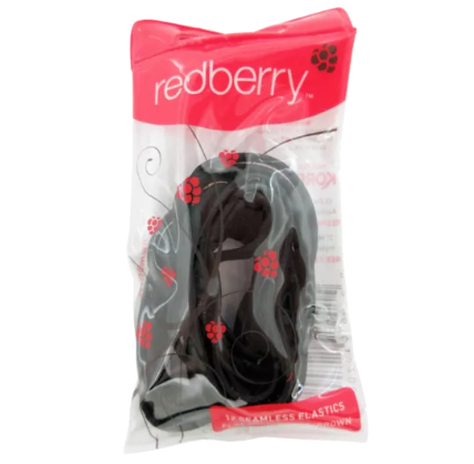 Redberry Flat Thick Ponytail Elastics 12pk