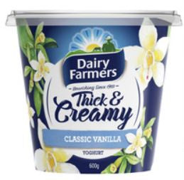 Dairy Farmers Yoghurt Classic Vanilla 600g