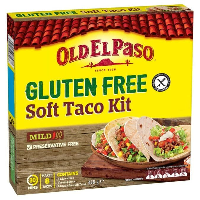 Old El Paso Gluten Free Soft Taco Kit 418g