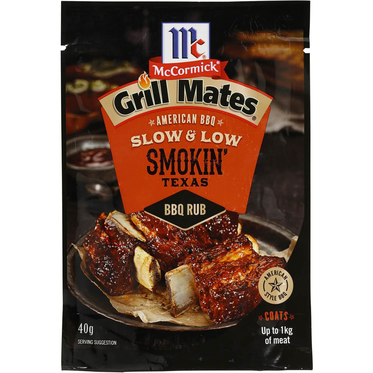 McCormick Grill Mates Smokin Texas BBQ Rub 40g