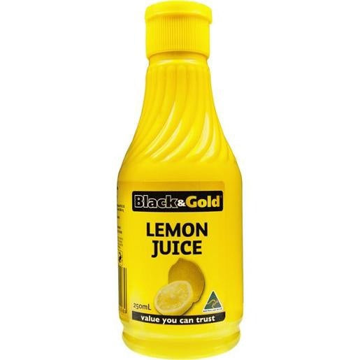 Black & Gold Lemon Juice 250mL