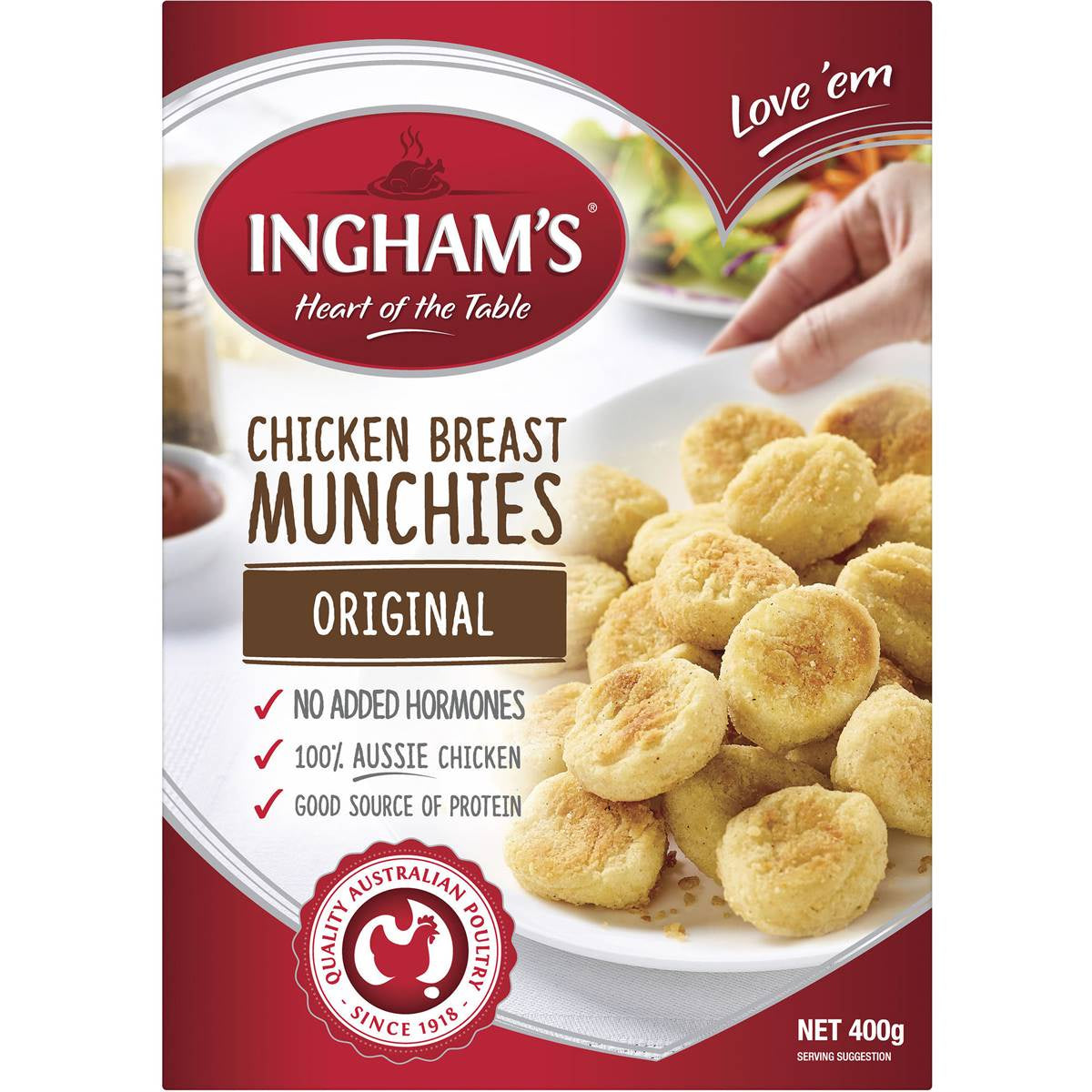 Ingham Chicken Breast Munchies 400g