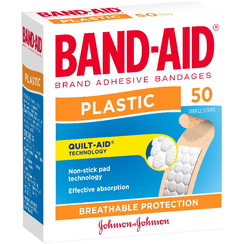 Band-Aid Plastic Adhesive Strips 50pk