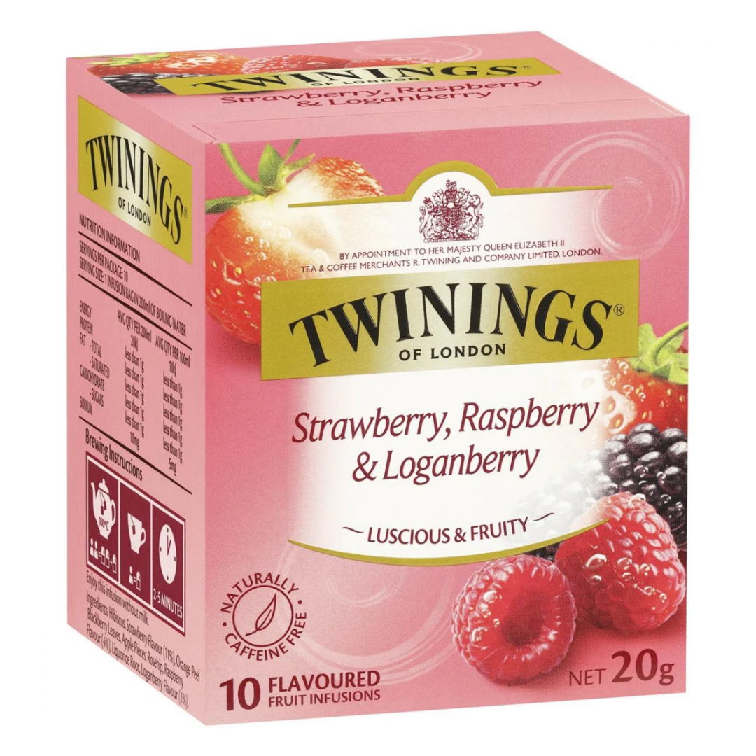 Twinings Tea Bags Strawberry Raspberry & Loganberry 10pk