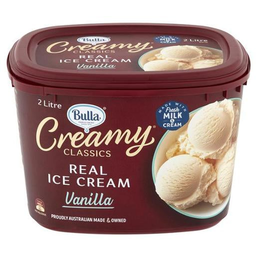 Bulla Creamy Classics Ice Cream Vanilla 2L