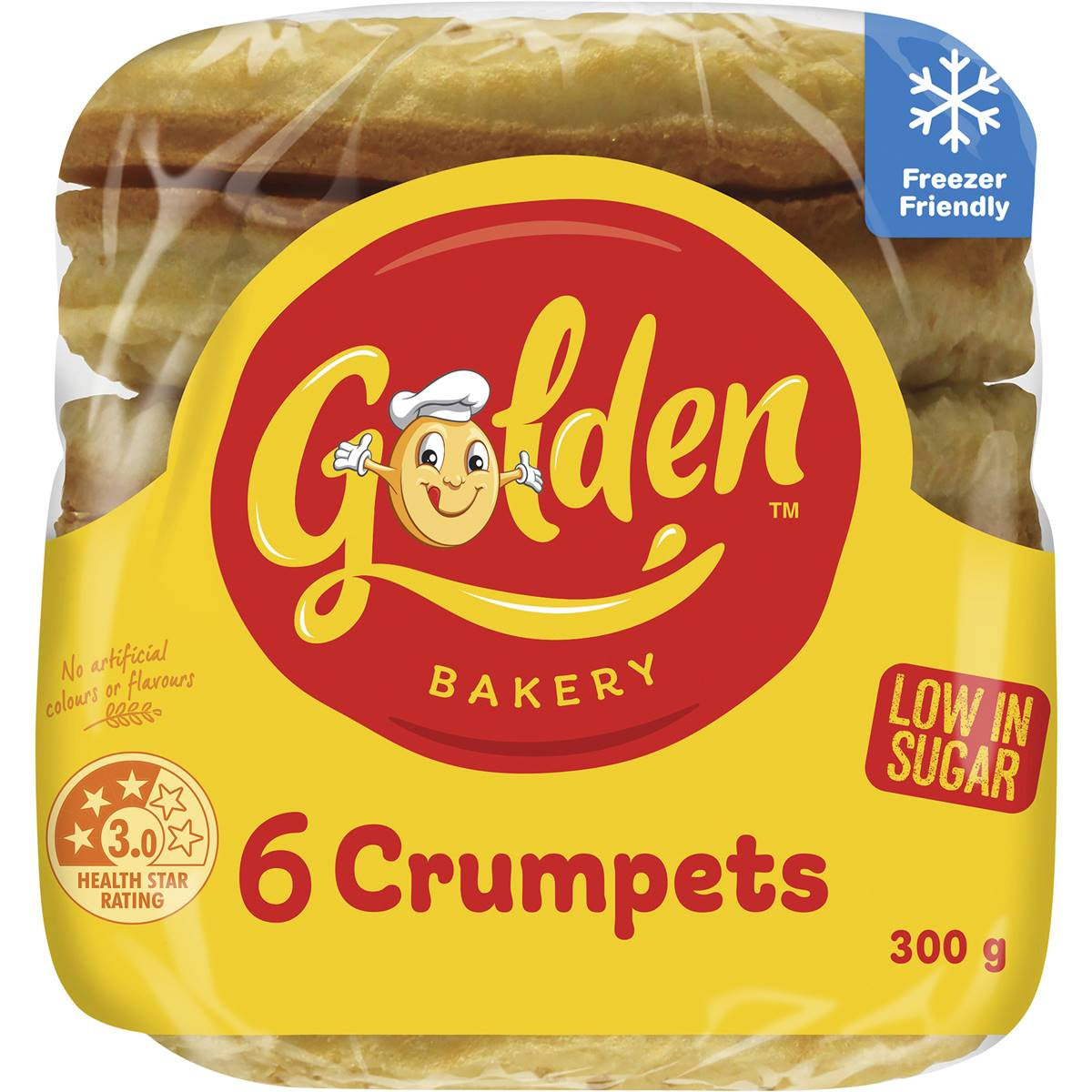 Golden Crumpets Round 6pk