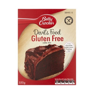 Betty Crocker Devils Food Cake Mix Gluten Free 550g