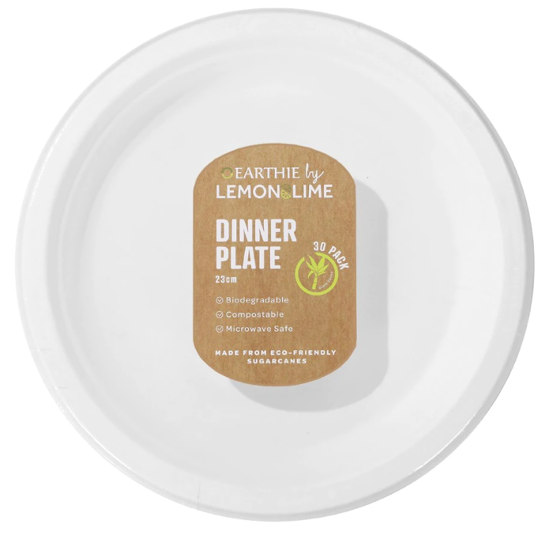 Lemon&Lime Disposable Dinner Plate 23cm 30pk